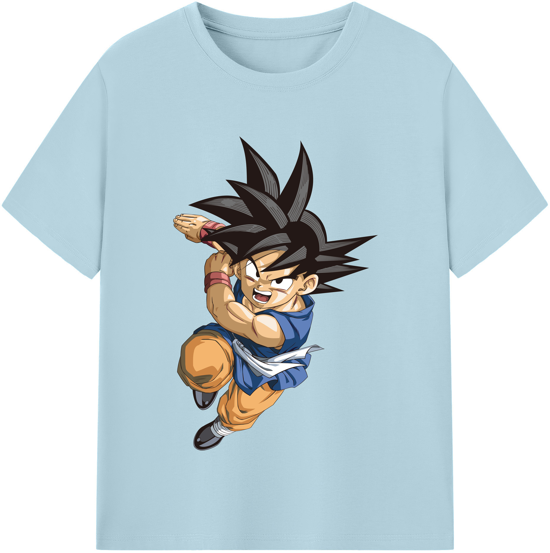 （画像用） ドラゴンボール 孫悟空（そん ごくう）Son Goku カカロット DRAGON BALL Kakarotto 綿100％半袖Tシャツ（フロントプリント）
